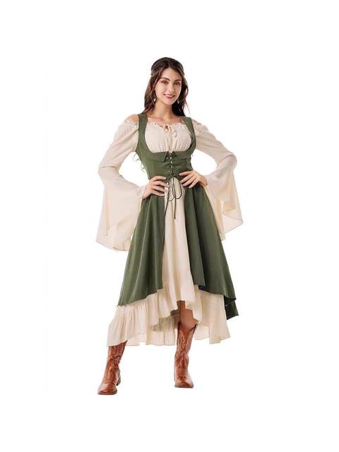 Clothing Export Retro Dress Court Medieval Long Dress Role-Playing Period