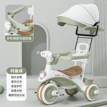 Childrens infant pedals girls baby artifacts childrens tricycles new human-powered pedals foldable childrens auxiliary