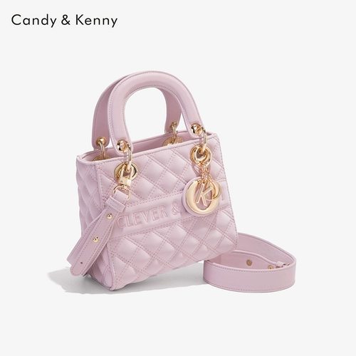 Официальный веб -сайт Candy & Keny Pink Princess Bag Women's Women's 2025 Новая легкая роскошная роскошная бриллиантовая сумка подарка на день рождения подарок