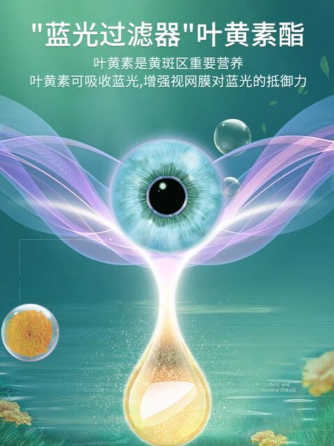 Tomson By-Health Vision Care Bilberry Lutein Official Genuine Product for Children to Relieve Eye Fatigue in Teenagers, Middle-Aged and Elderly People