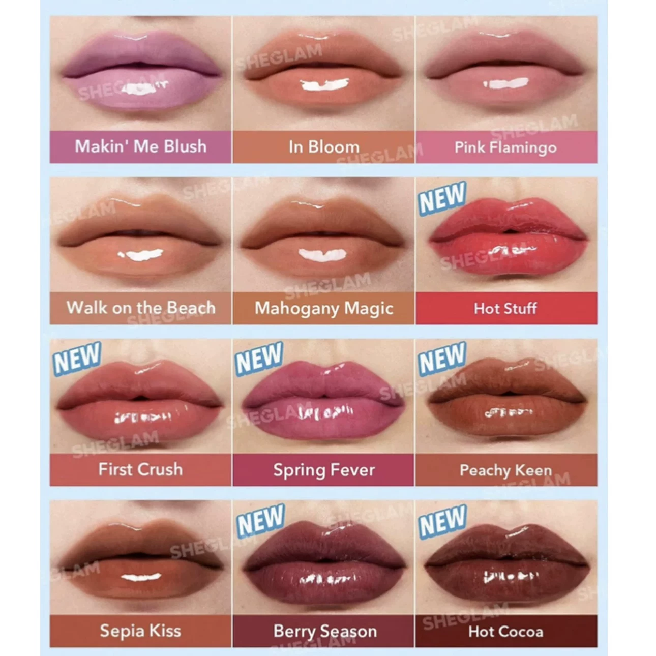 Container, lip gloss, nutritious glossy lipstick, USA, mirror effect
