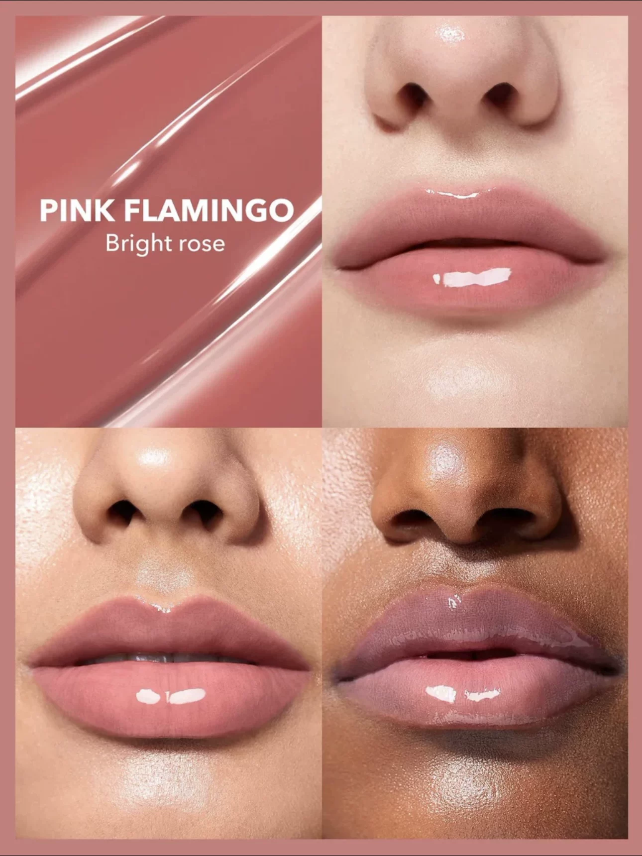 Container, lip gloss, nutritious glossy lipstick, USA, mirror effect