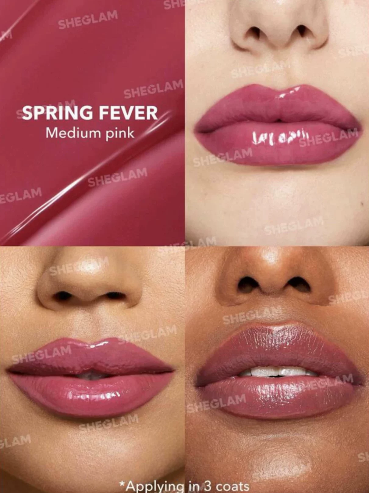 Container, lip gloss, nutritious glossy lipstick, USA, mirror effect
