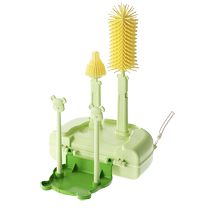 Silicone bottle brush portable bottle brush set baby bottle cleaning brush straw brush storage box bottle washing