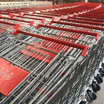 Supermarket hot-selling shopping cart double-decker trolley shopping mall property trolley European-style household sorting truck childrens trolley