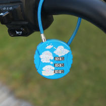 Cartoon Pacha dog multifunctional password lock gym cabinet anti-theft padlock mini wire rope lock helmet lock