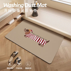 Bathroom Floor Mat Diatomaceous Earth Absorbent Mat Bathroom Entrance Non-Slip Mat Washroom Toilet Entrance Door Mat Carpet