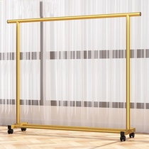 Bold double-row clothes hanger home bedroom balcony clothes hanger floor-standing vertical coat rack double pole drying quilt rack