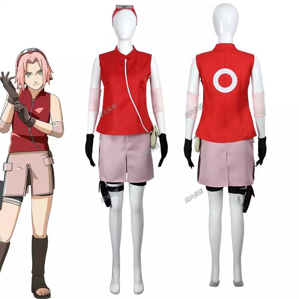 春野樱cos服火影忍者疾风传角色扮演全套_Cosplay女装_淘宝游戏网