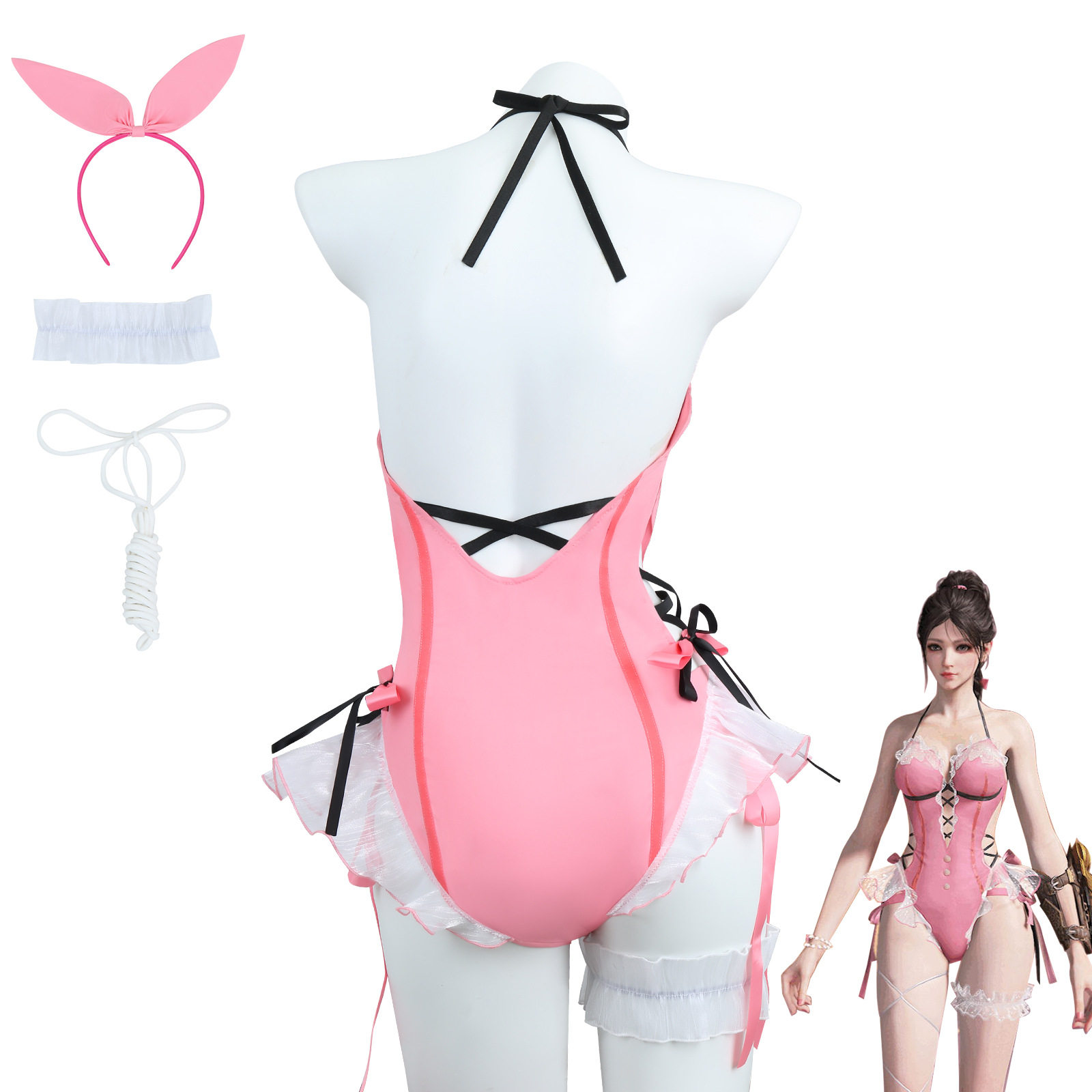 沈妙泳衣cos服初夏绯莓泳装永劫无间cosplay游戏女装假发配饰全套_Cosplay女装_淘宝游戏网