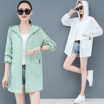 Sun protection clothing for women 2024 summer new style mid-length anti-UV breathable versatile loose sun protection clothing thin jacket