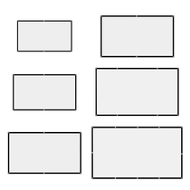 16:9 Simple Projector Curtain 60 72 84 100 120 150 inch Port