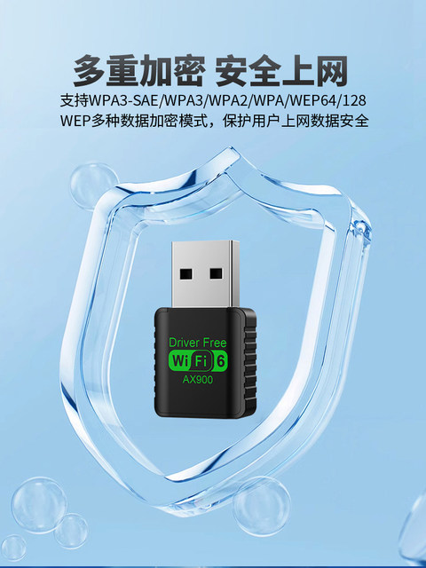 USB Wireless Network Card Bluetooth Two-In-One/Win7/Win11Win10 Bluetooth Wifi Two-In-One External Connector Wireless Network Card Desktop Computer Wifi Receiver Driver-Free