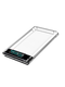 3.5inch Usb3.0 Mobile Hard Drive Enclosure Solid-State Mechanical Intelligent Digital Display External Enclosure 2.5inch Transparent Model Box Sata Interface Ssd Solid-State Typec Mobile Phone Laptop Reading Enclosure