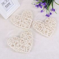 Filler Rattan Heart Balls Vase Decor Decorative Hearts