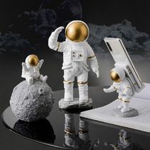 Astronaut Salute Statues Resin Ornament Universe Theme