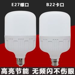 [Buy One, Get One Free] Energy-Saving Led Bulb Household Ultra-Bright E27 Screw White Light Indoor Eye Protection High-Power Lighting