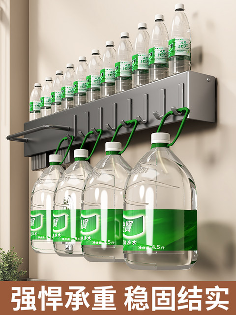 Kitchen Storage Rack with Hooks for Hanging Spoons, Spatulas, and Cooking Utensils, Multifunctional Household Knife Holder, Chopstick Holder, Wall-Mounted Integrated Storage Rack