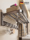 German High-End Towel Rack Bathroom No-Drill Towel Storage Rack Bathroom Toilet Wall-Mounted Space Aluminum Storage Hanger