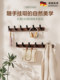 German High-End Walnut Wood Hook, No-Drill Door-Hanging Coat and Hat Rack, Wall-Mounted Clothes Hook for Entryway