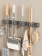 Mop Wall-Mounted Clip, Broom Wall Hanger, No-Drill Hook, Fixed Rack, Bathroom Door Storage Rack, Magic Gadget