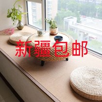 Xinjiang Japanese-style rattan bay window table tatami small coffee table simple kang table floor low table solid wood window sill table