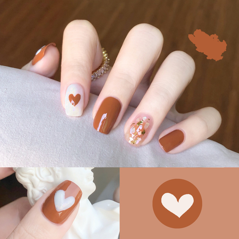 Nail Stickers 2023 New Waterproof Long-Lasting Bean Paste Color Yellow Black Skin Brightening Nail Patches No-Bake Wearable Trendy Nail Stickers 2023 New Waterproof Long-Lasting Bean Paste Color Yellow Black Skin Brightening Nail Patches No-Bake Wearable Trendy