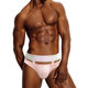 [Black Series] New Style Men's Sexy Low-Waist Pants with Ring and Firm Pouch B862