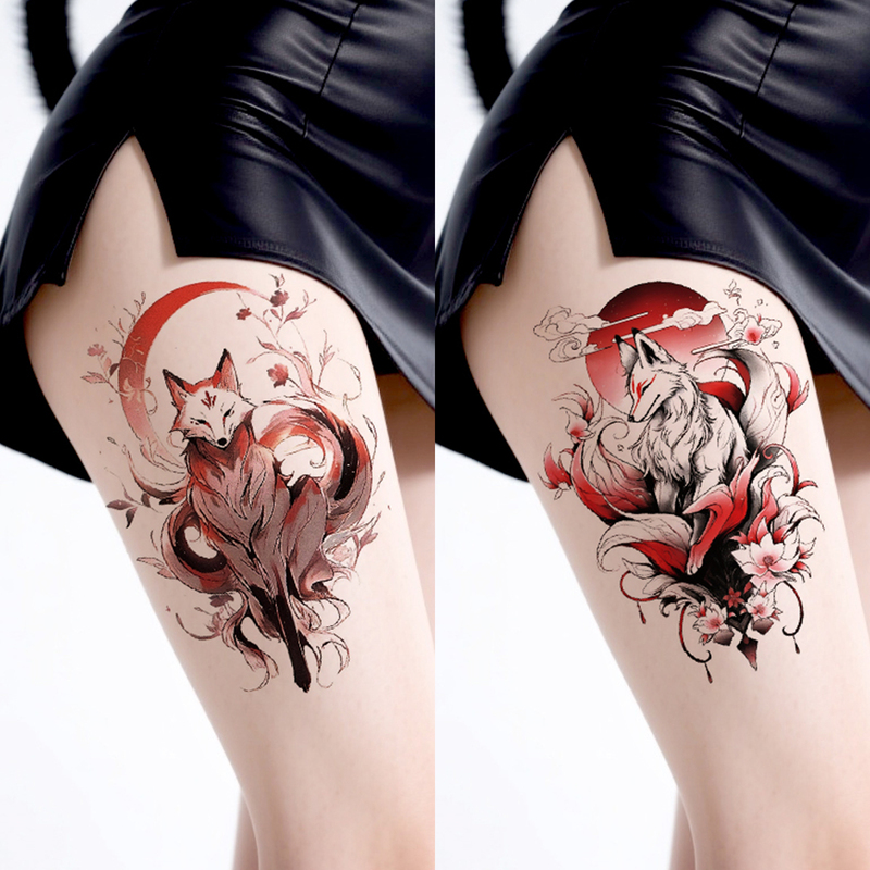 8 Pieces of Colorful Tattoo Stickers, Waterproof and Long-Lasting, for Men and Women to Cover Scars, Personalized Pattern Tattoo Stickers for Legs, Temporary Stickers 8 Pieces of Colorful Tattoo Stickers, Waterproof and Long-Lasting, for Men and Women to Cover Scars, Personalized Pattern Tattoo Stickers for Legs, Temporary Stickers
