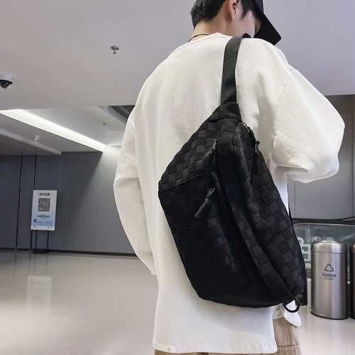 Мужской ремешок для сумки, вместительная и большая нагрудная сумка, японская сумка через плечо, сумка на одно плечо, спортивная поясная сумка, простой и элегантный дизайн