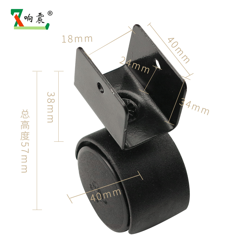 Crib universal wheels wheel castors flip 1 5 inch No brake splint wheel muted child bed accessories Bed Wheels Wheel wheels