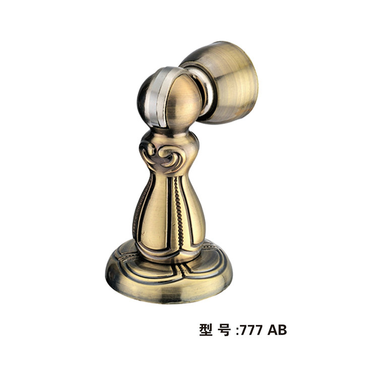 Dingbangqing bronze perforated strong magnetic wall suction door top bathroom door touch door block ground suction anti-collision door 777AB