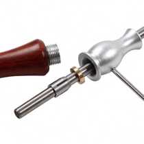 Red Sandalwood Solid Wood Handle Telescopic Titanium Alloy Six Mm Empty Bamboo Pole Professional Bullshit Bell Shake and Bamboo Shake Rod