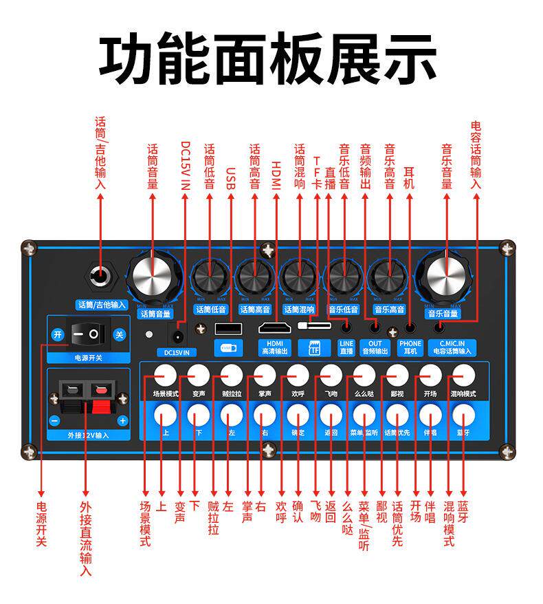k歌/直播声卡套装 全新升级智能家用高清触摸立体环绕聚会k歌 携带方便投屏点歌音响 Be