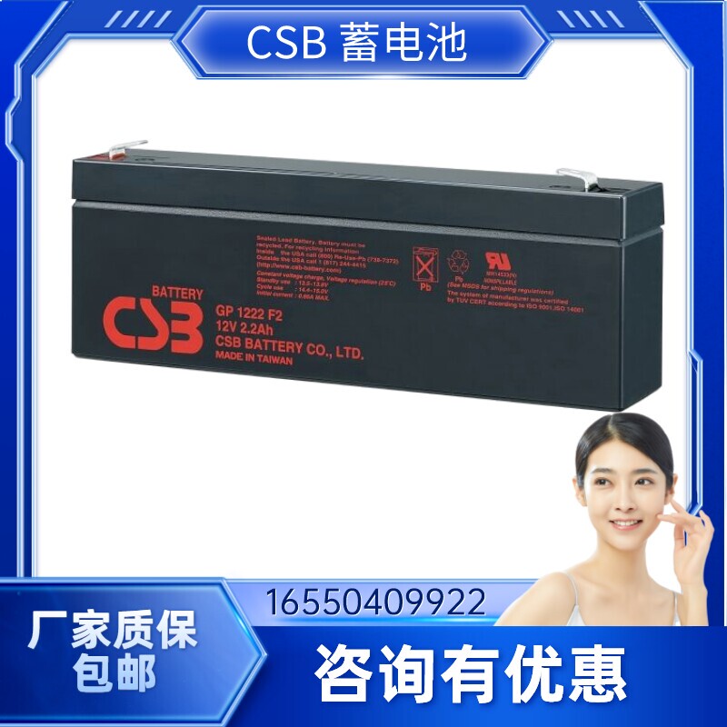 Csb Battery Hrl1210W F2 Fr Long-Life Gp1222 Maintenance-Free Instrument and Medical Battery