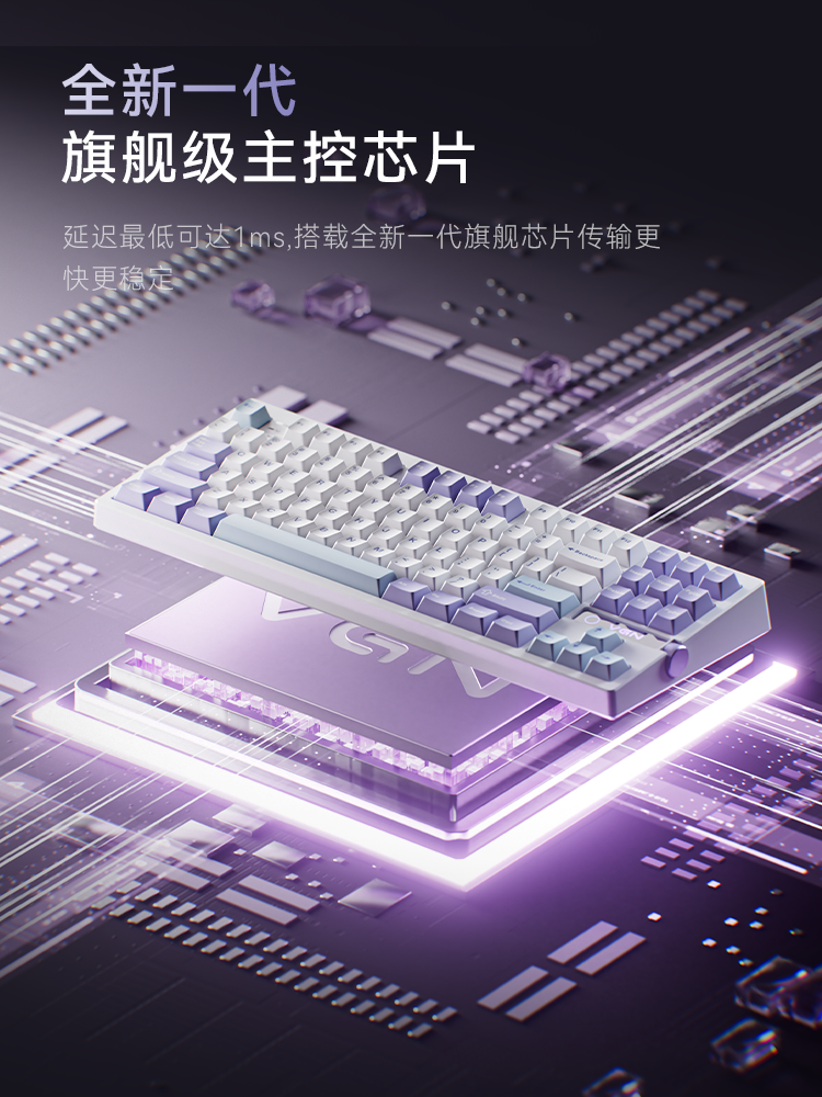 Vgn V87 V2 Customized Mechanical Keyboard with Side Engraving, Wireless Bluetooth Three-Mode, Dedicated for Gaming and Office Use