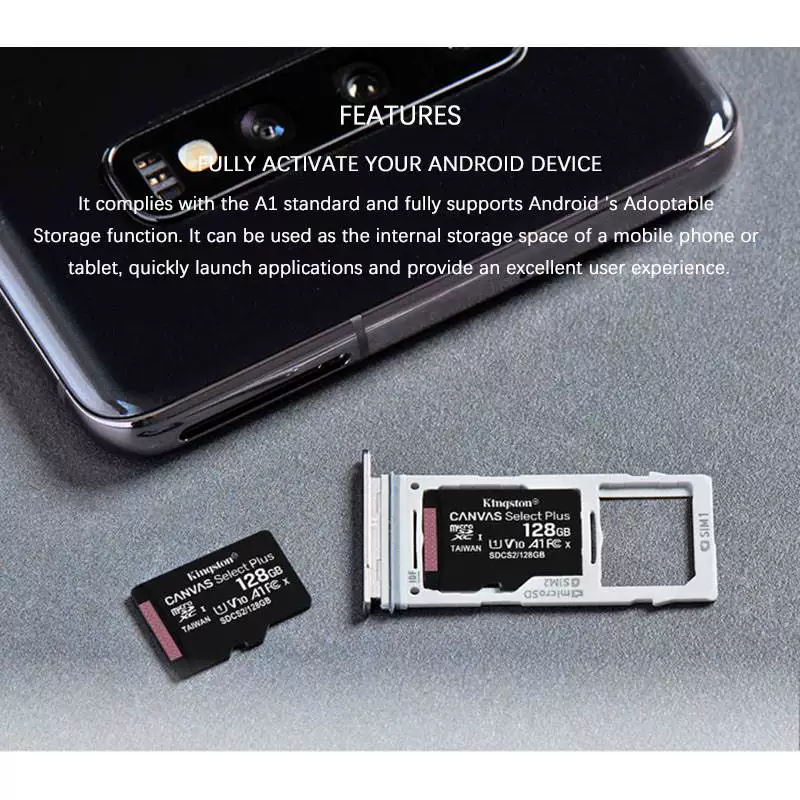 Карта памяти Kingston microSD 128 ГБ класса10 64 ГБ 32 ГБ 1