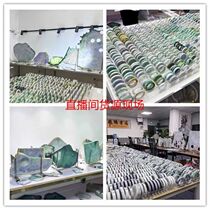 Burmese A-grade jadeite sheet rough jade bracelet floating flowers spring color violet sungreen customized fake one compensates ten