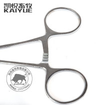 Veterinary stainless steel hemostatic forceps equipment for animals hemostatic forceps for pigs horses cattle and sheep pet hair plucking for dogs and cats)