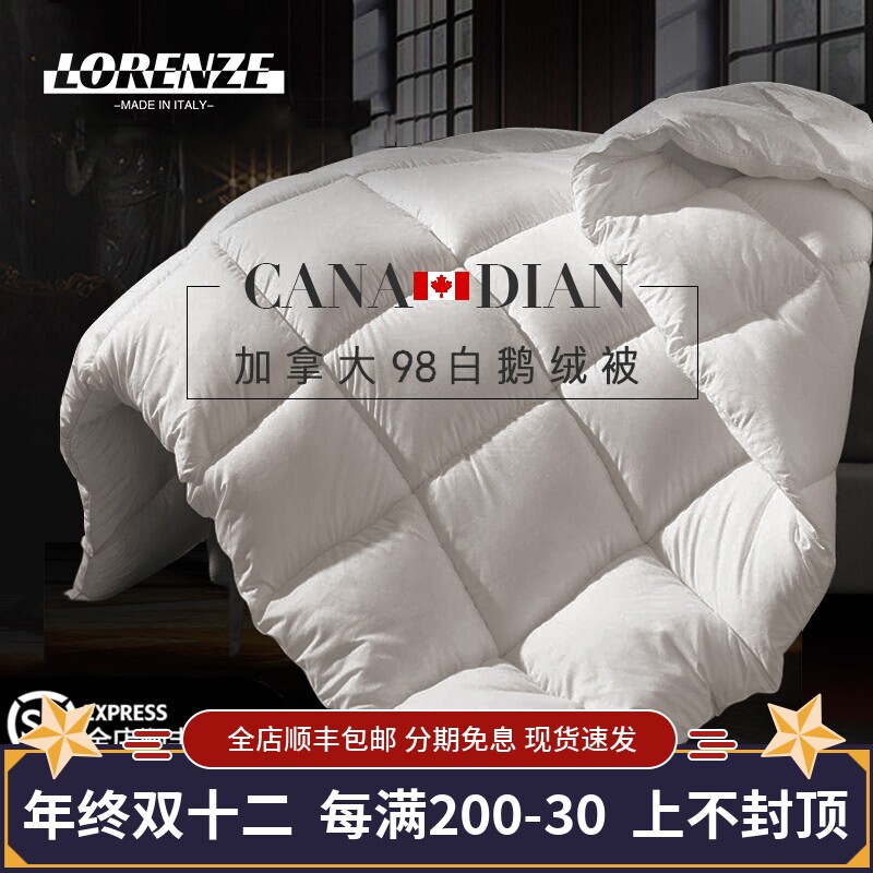 Canada's high extravagant duvet quilted by 98 white goose down winter quilted with thickened warm quilted by the core-mother and happy quilt by spring and autumn quilt-Taobao