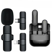 Portable Wireless Lapel Microphone With Charg Box Telephone