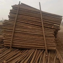 Piling wood solid wood pile fragrant fir greening seedlings support rod pine pile anti-slip wood 3 meters fir pile tip