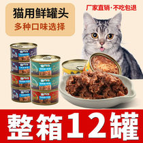 Cat canned staple food cans adult cat 12 cans fattening 170g tuna cat snacks kitten nutrition whole box cat staple food