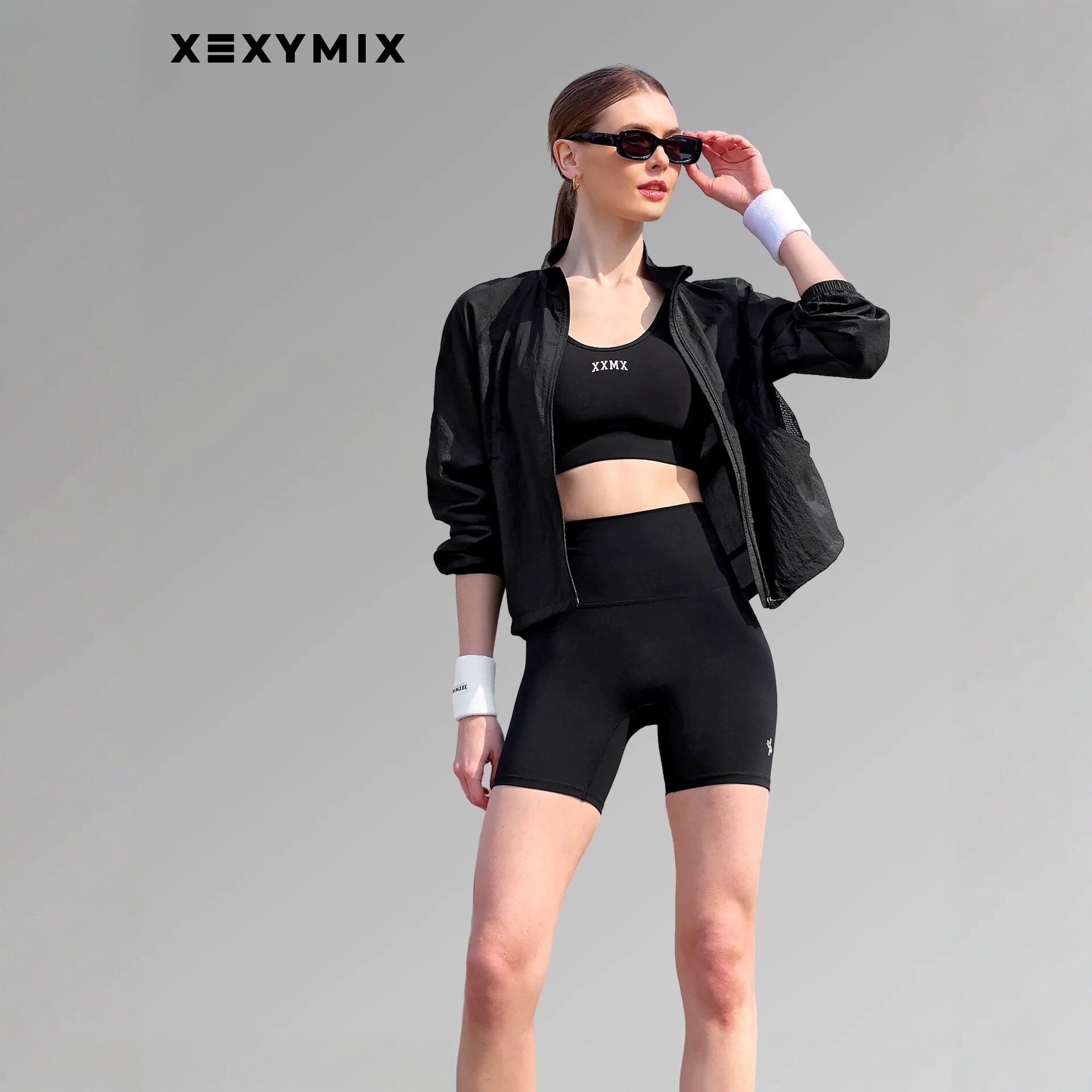 xexymix杰克茜韩国XELLA3分无痕瑜伽短裤服骑行裤打底FXPA9172F 服服实拍商品图