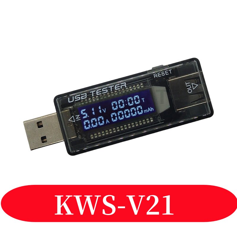 KWS-V21USB检测器电压表电流表功率容量测试仪电压电流移动电源