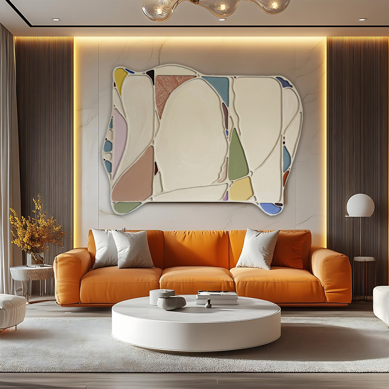 Modern Niche Decorative Painting, Wood Carving, Hand-Painted Installation, Hotel Restaurant Living Room Background Wall, High-End Art Hanging Painting Modern Niche Decorative Painting, Wood Carving, Hand-Painted Installation, Hotel Restaurant Living Room Background Wall, High-End Art Hanging Painting