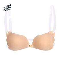 Special push-up invisible bikini for swimming} Size Sweatproof Beach Womens Summer Thin Waterproof Chest Underwear Hot Spring Bra Patch