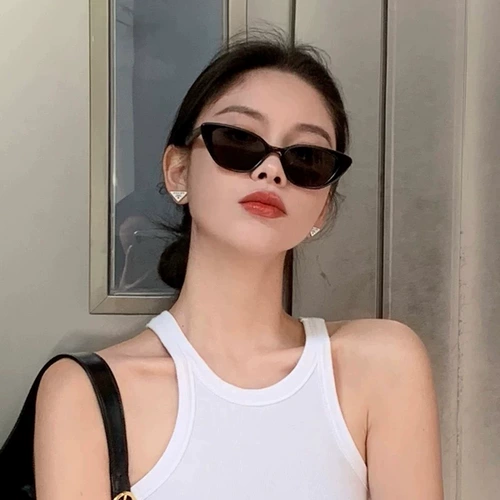 Солнцезащитные очки, кошачий глаз, изысканный стиль, коллекция 2023, защита от ультрафиолета