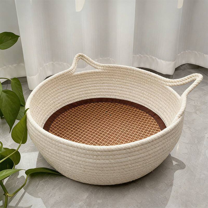 Cool rattan cat scratching board for cat nests for all seasons