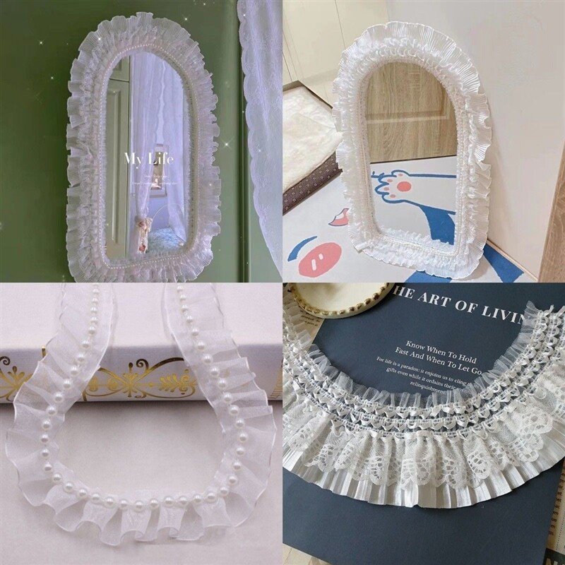 New mirror transformation di full body mirror mirror mirror edge decoration ybody mirror decoration lace
